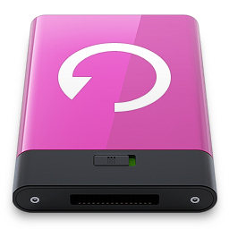 Pink Backup W Icon 256x256 png